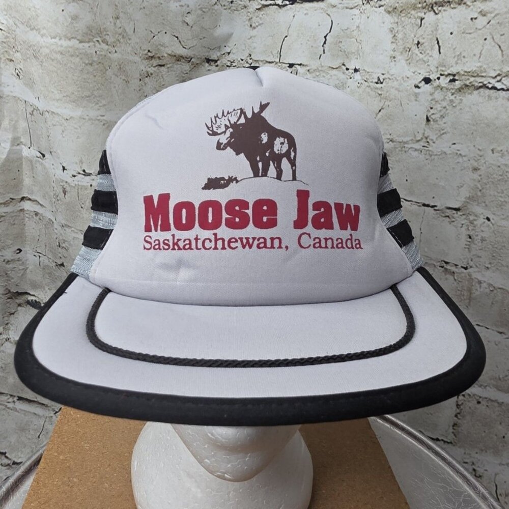 Moose Jaw Saskatchewan Canada Hat Cap Mesh Snapback Trucker Grey